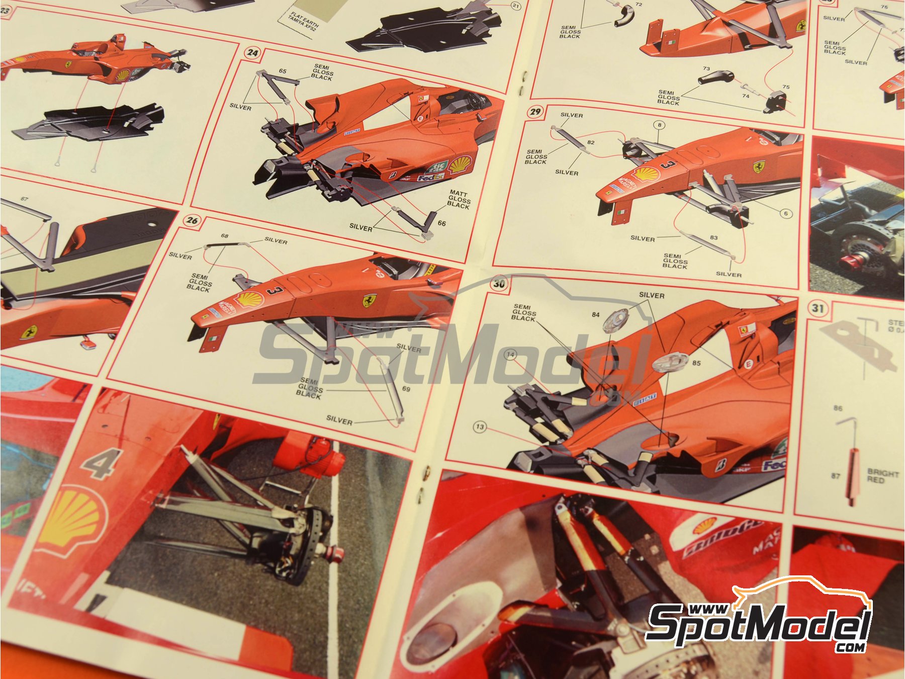 Tameo Kits TLK001: Car scale model kit 1/24 scale - Ferrari